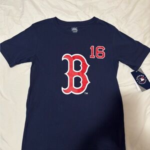 Kids Navy Blue Boston Red Sox Logo Tee - MLB Licensed